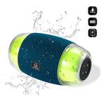 Enceinte avec caisson de basses et éclairage d’ambiance