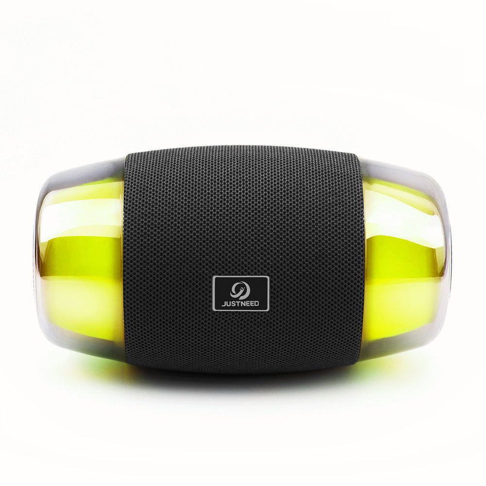 Enceinte avec caisson de basses et éclairage d’ambiance