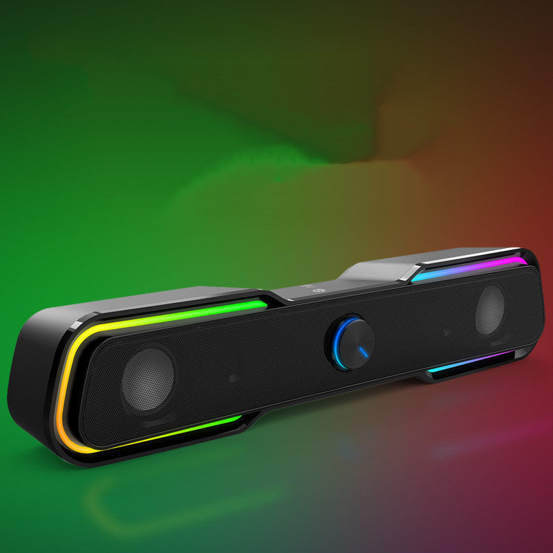 Barre de son RGB 2.1 – Enceinte USB avec caisson de basses intégré