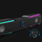Barre de son RGB 2.1 – Enceinte USB avec caisson de basses intégré