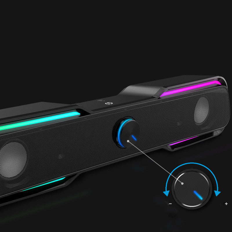 Barre de son RGB 2.1 – Enceinte USB avec caisson de basses intégré