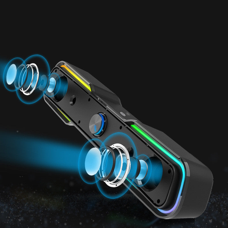 Barre de son RGB 2.1 – Enceinte USB avec caisson de basses intégré