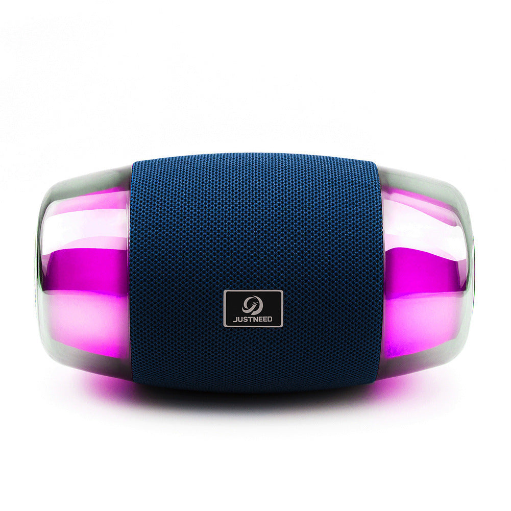 Enceinte avec caisson de basses et éclairage d’ambiance