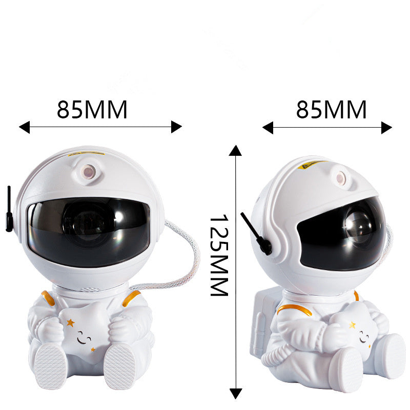 Lampe projecteur étoilée Mini  Astronaute – Veilleuse décorative créative avec projection colorée du ciel nocturne