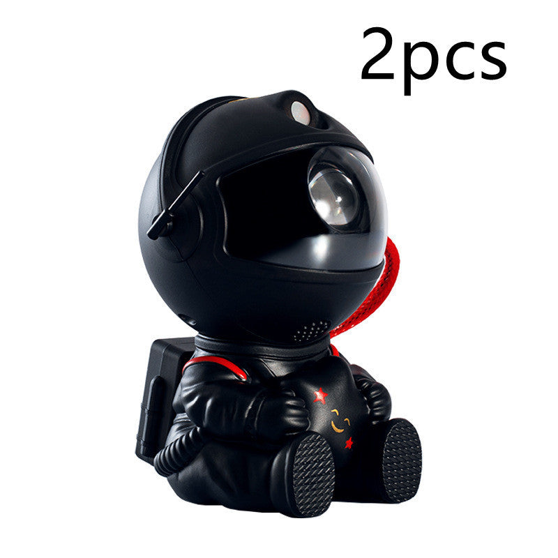 Lampe projecteur étoilée Mini  Astronaute – Veilleuse décorative créative avec projection colorée du ciel nocturne