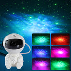 Lampe projecteur étoilée Mini  Astronaute – Veilleuse décorative créative avec projection colorée du ciel nocturne